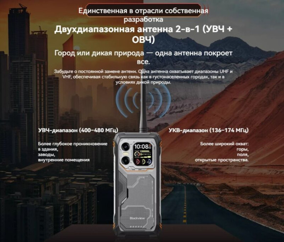 Смартфон Blackview XPLORE 1 Walkie Talkie 16/512Gb Orange