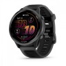 Умные часы Garmin Forerunner 570 47mm Шиферно-серый, Алюминиевый безель, Черный ремешок