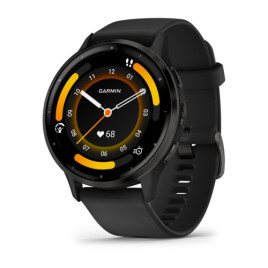 Умные часы Garmin Venu 3 45mm Advanced GPS Smartwatch Black с черным ремешком